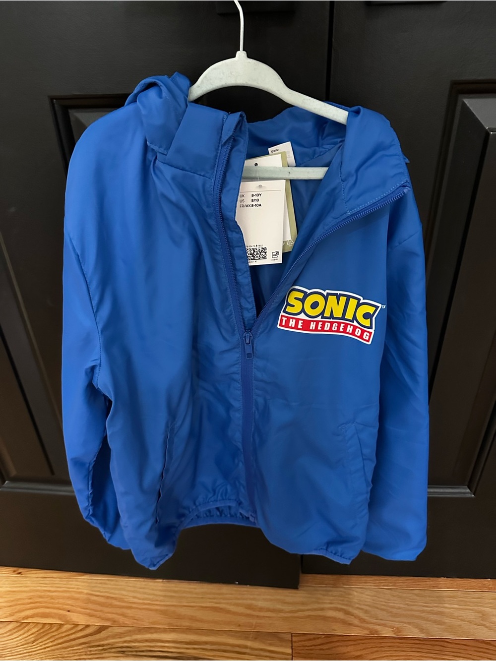H&M Kids Blue Sonic the Hedgehog Hooded Jacket